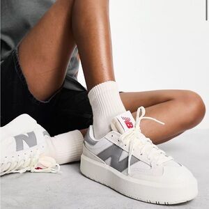New Balance CT302 sneakers in white & gray